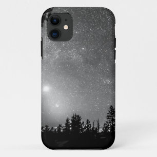 Forest Silhouettes Constellation Astronomy Gazing iPhone 11 Case