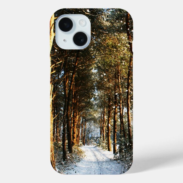 Forest Snow Scene iphcna Case-Mate iPhone Case (Back)