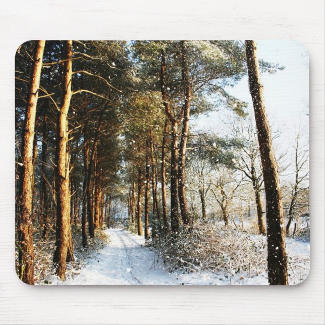 Forest Snow Scene mpcna Mouse Pad (Front)