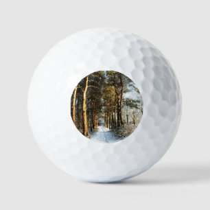 Forest Snow Scene va gbcnm Golf Balls
