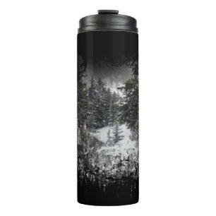 Forest Snowy Trees Snowy Forest Thermal Tumbler