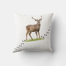 Forest Soul Deer - Throw Pillow