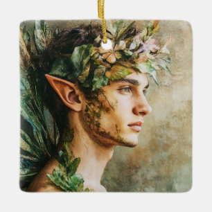 Forest Spirit Ceramic Ornament