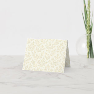 Forest Sprigs Golden Wheat - Neutral Thank You Card