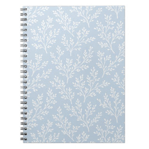 Forest Sprigs Neutral - Dusty Blue Notebook