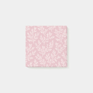 Forest Sprigs Neutral - Muted Rose Post-it Notes