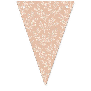 Forest Sprigs Neutral - Warm Apricot Bunting