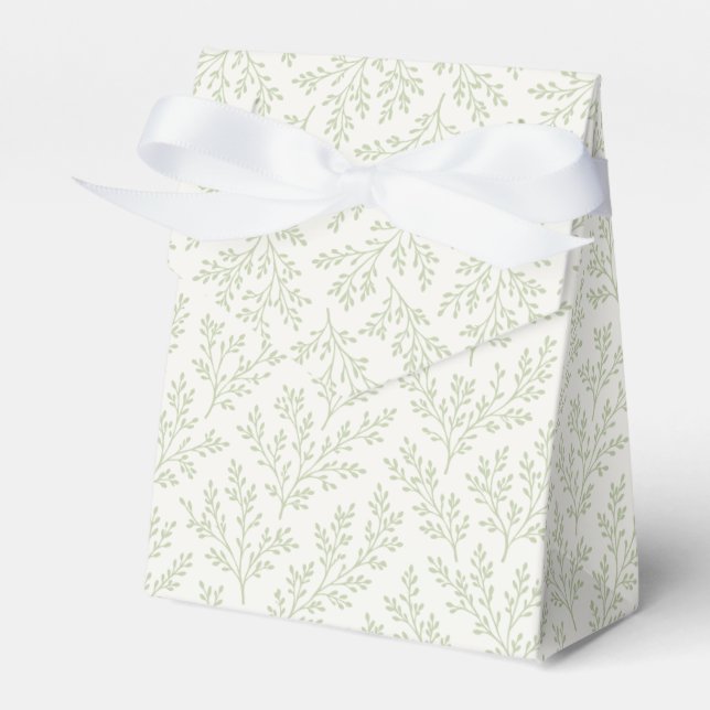 Forest Sprigs Soft Olive - Neutral Favour Box (Front Side)