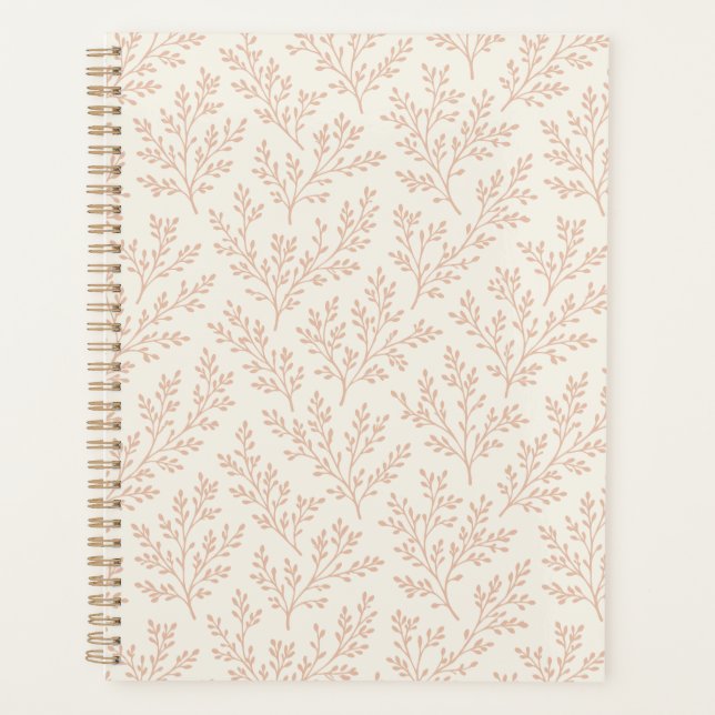 Forest Sprigs Warm Apricot - Neutral Planner (Front)