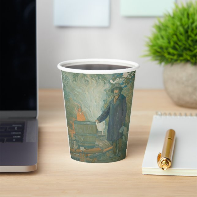 Forest Still Moonshiners White Lightning Liquor Paper Cups (Insitu)
