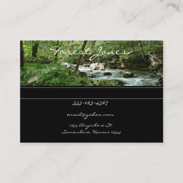 Forest Stream business card (Front)