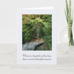 Forest Sunbeams Sympathy  Card