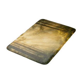 Forest Sunlight – Wide Woodland Bath Mat