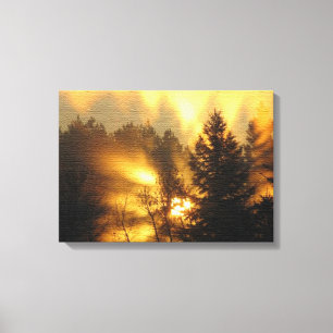 FOREST SUNRISE CANVAS PRINT