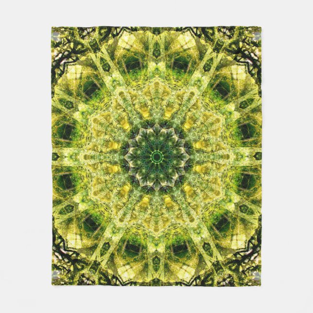 Forest Temple Custom Fleece Blanket, Medium (Front)