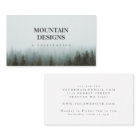 Forest Theme Mountain Designs Business Cards