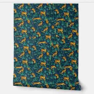 FOREST TIGER ADVENTURE PEEL AND STICK  WALLPAPER