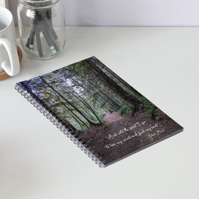 Forest Trail John Muir Quote Notebook (In Situ)