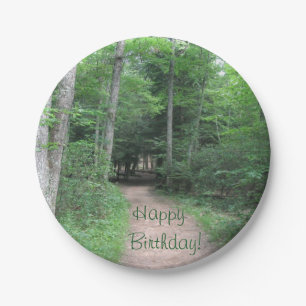 Forest Trail Paper Plate
