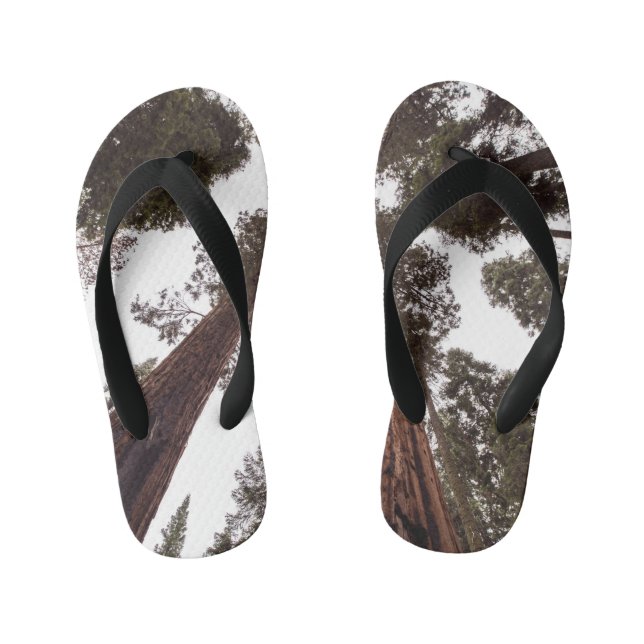 forest, tree kid's jandals (Footbed)