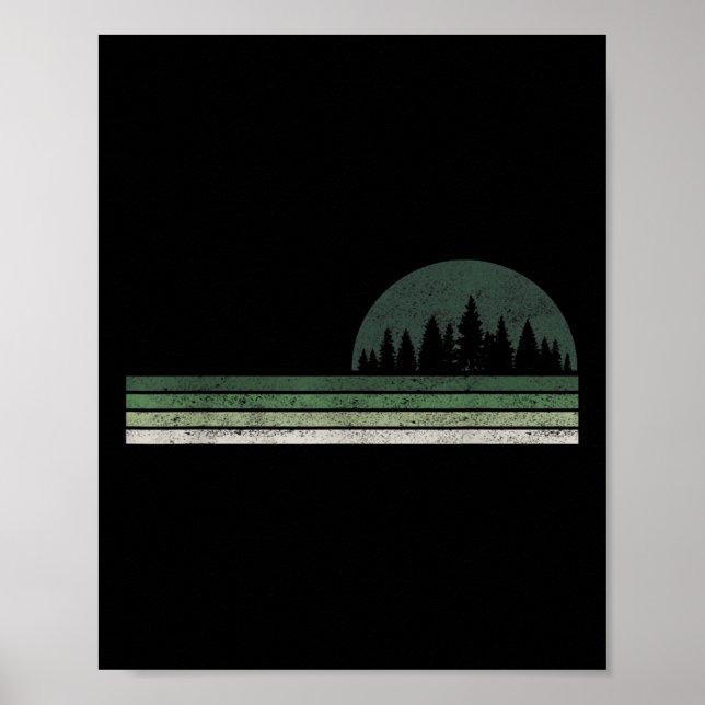 Forest Tree Natural Trees Environmental Protection Poster (Front)