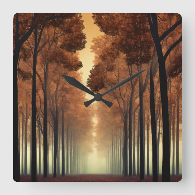 Forest Tree Nature Wall Clock (Front)