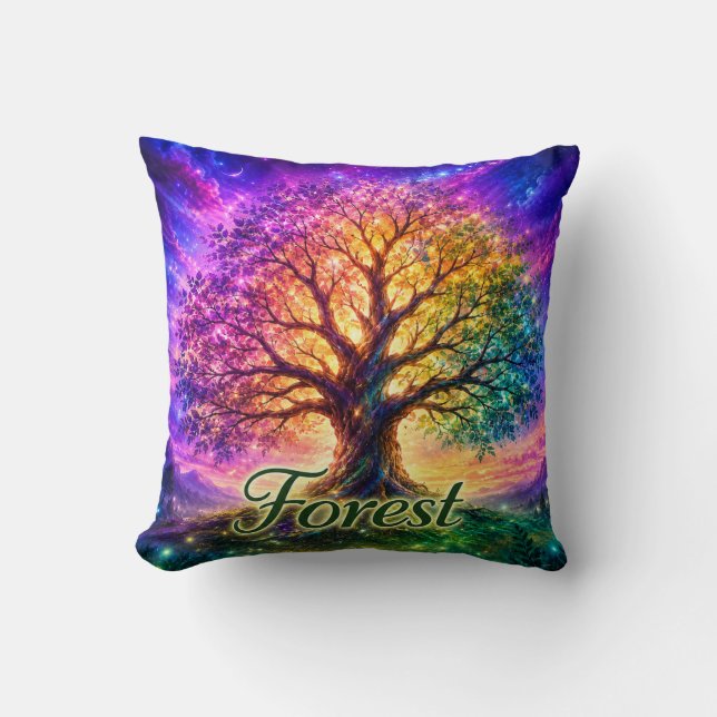 Forest Tree of Life Pillow (Front)