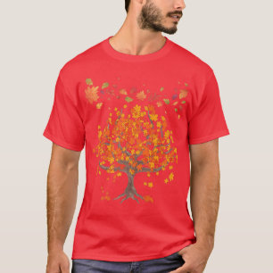 Forest Trees Autumn Leaves Nature Fall T-Shirt