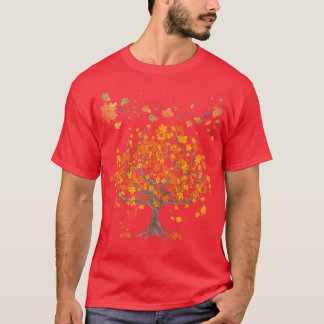Forest Trees Autumn Leaves Nature Fall T-Shirt
