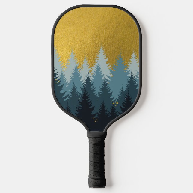 Forest Trees Golden Landscape  Pickleball Paddle (Front)