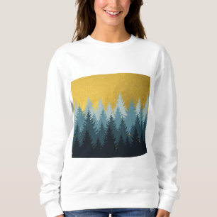 Forest Trees Golden Landscape Sweatshirt