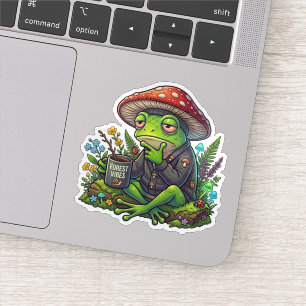 "Forest Vibes Frog Sticker"