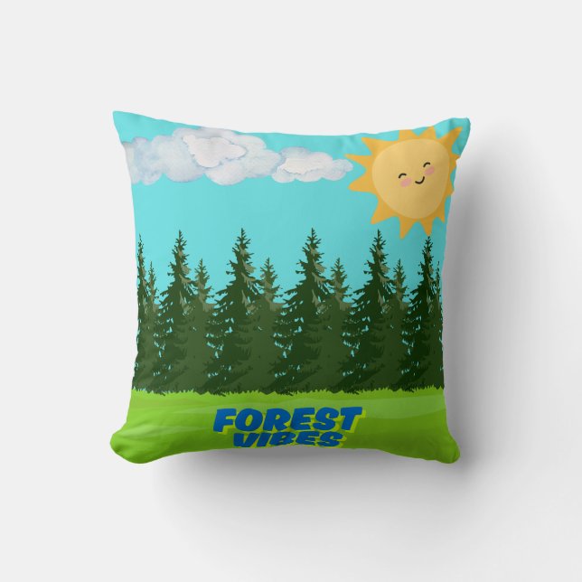forest vibes pillow (Front)