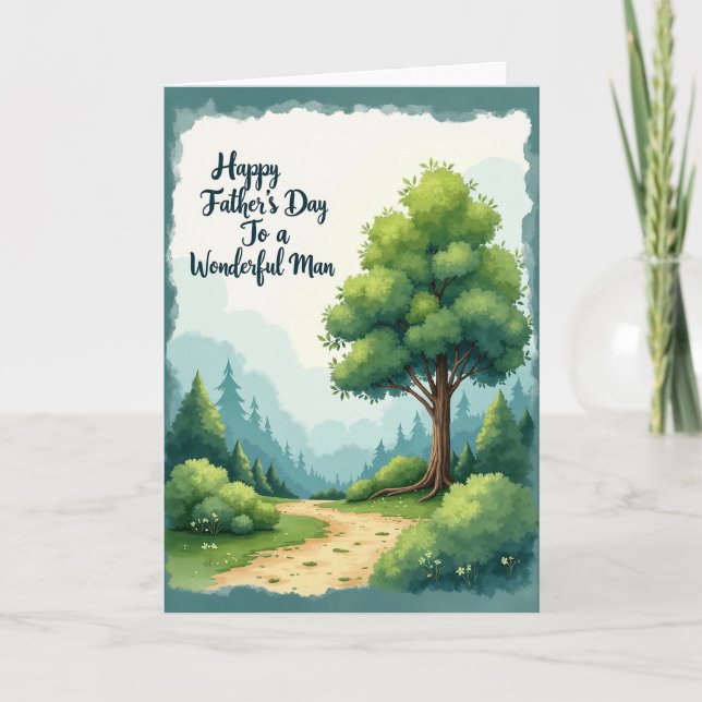 Forest Vista Fathers Day Card (Front)