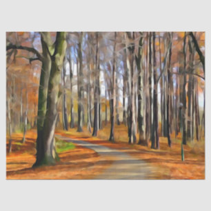 Forest Watercolor Decoupage Tissue Paper