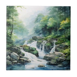 Forest Waterfall Tile