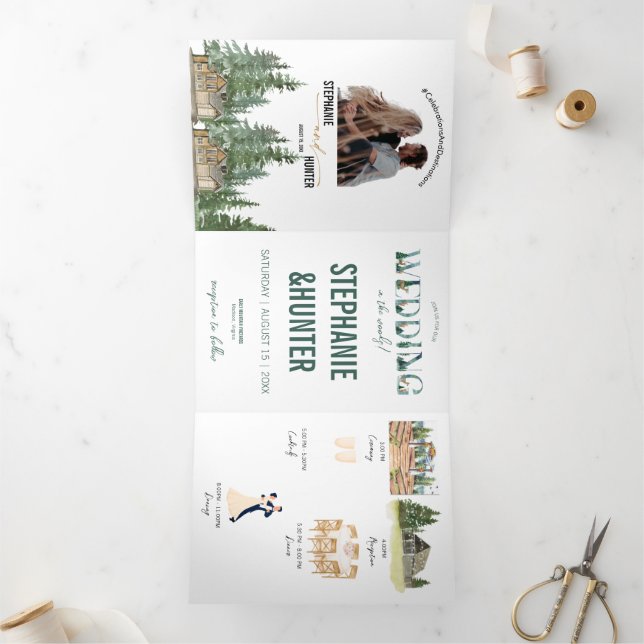Forest Wedding Invitation (Inside)
