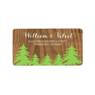 Forest Wedding Labels