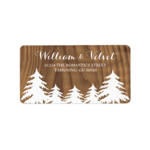 Forest Wedding Labels