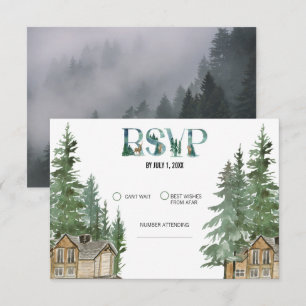 Forest Wedding RSVP Card