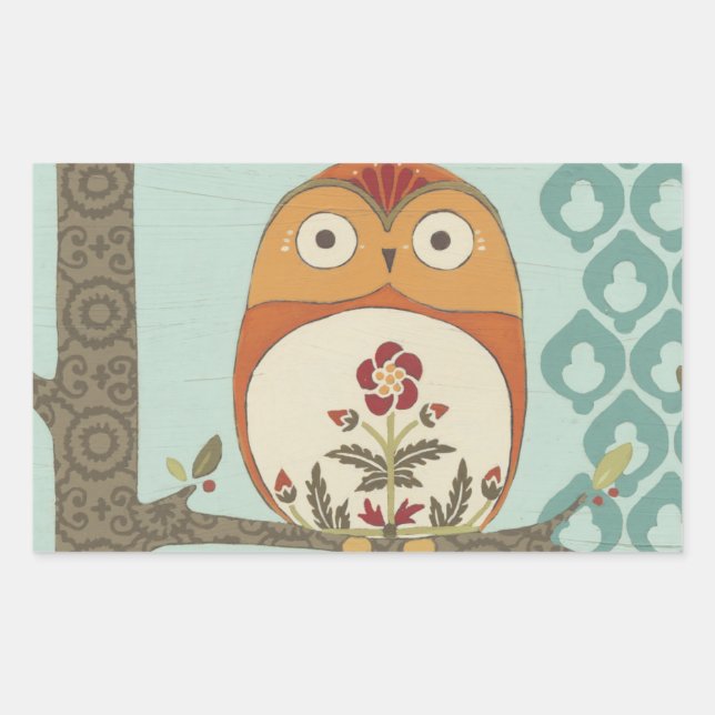 Forest Whimsy II Rectangular Sticker (Front)