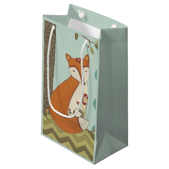 Forest Whimsy III Small Gift Bag (Front Angled)