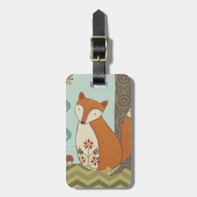 Forest Whimsy IV Luggage Tag (Front Vertical)