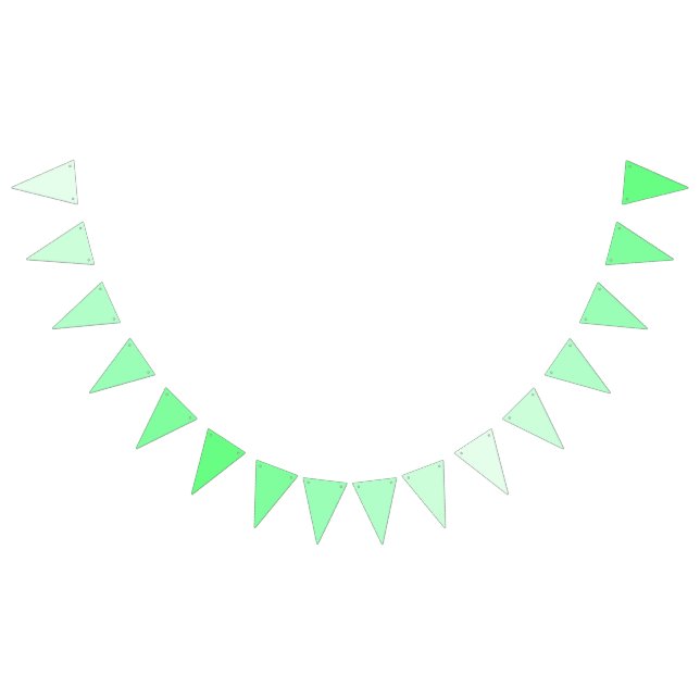 Forest Whisper Enchanting Green Gradients  Bunting (All)