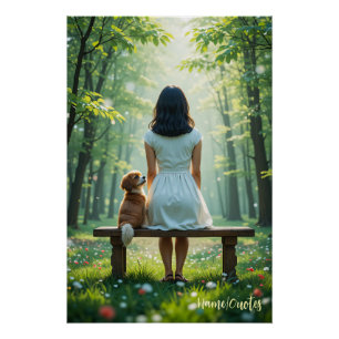 Forest Whispers – Serenity Beneath the Sunlight Poster