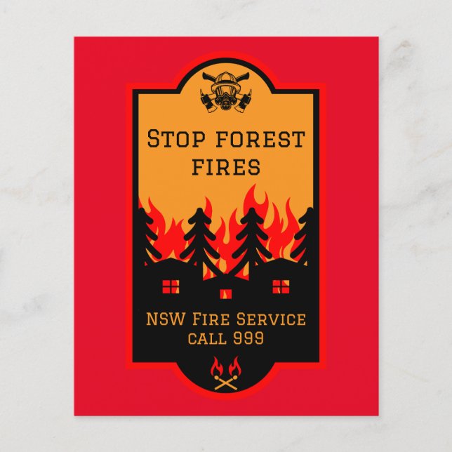 Forest Wildfire Prevention Flyer (Front)