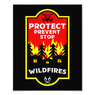 Forest Wildfire Prevention Photo Print