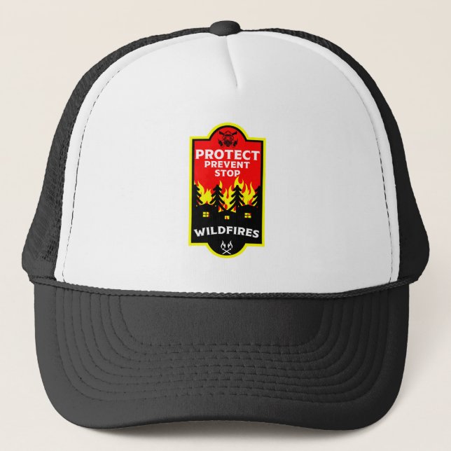 Forest Wildfire Prevention Trucker Hat (Front)