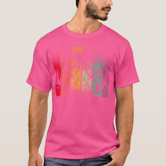 Forest Wildlife Trees Outdoors Nature Retro Mounta T-Shirt