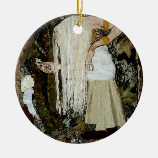 Forest Witch Christmas Ornament (Front)